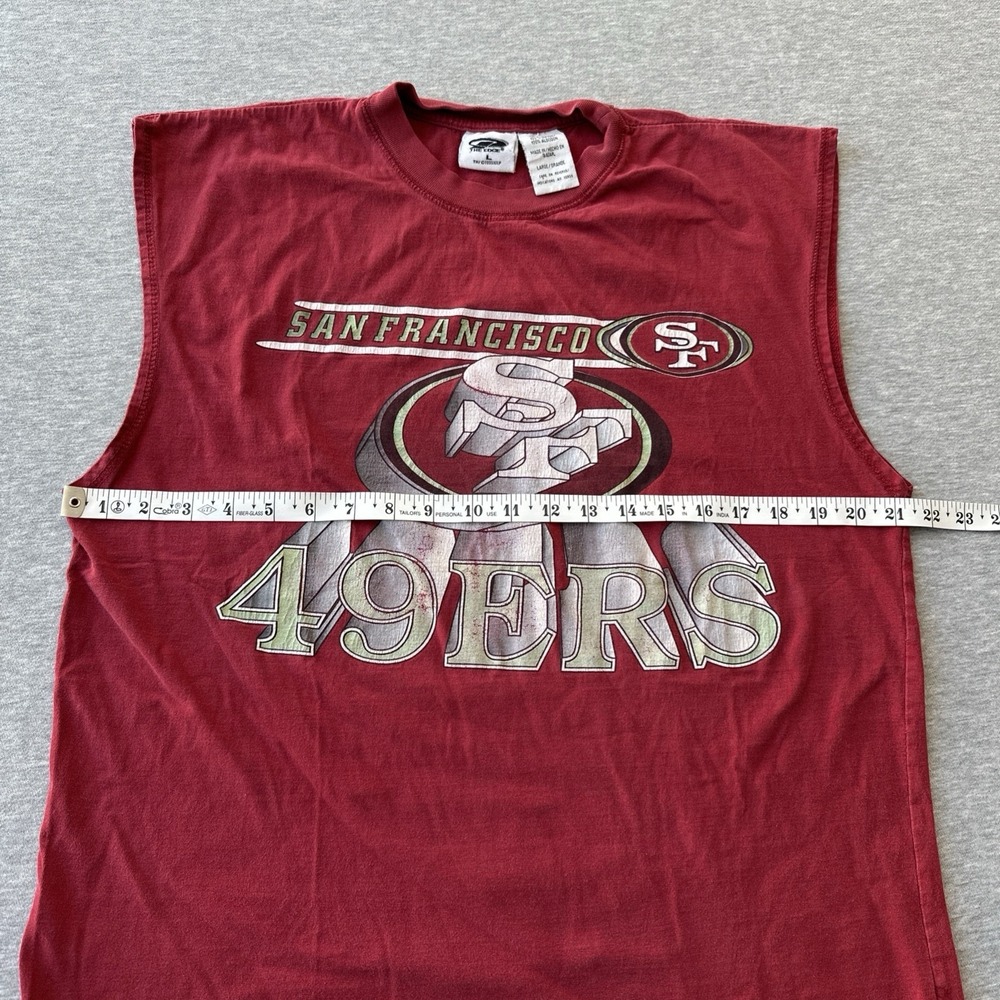49ers San Francisco Tank Top The Edge Size L Red - Picture 6 of 10